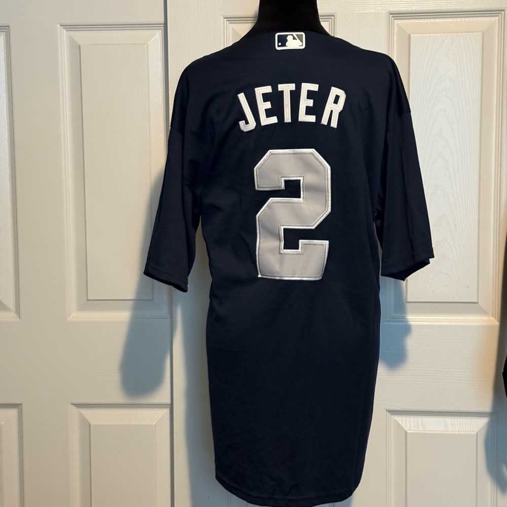 Nike Navy New York Derek Jeter #2 MLB Baseball Jersey